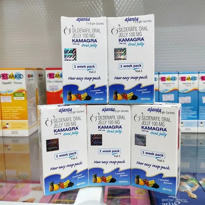 Thạch KAMAGRA 100mg Oral Jelly hỗ trợ sinh lý nam giới , kéo dài thời gian quan hệ và chống xuất tinh sớm