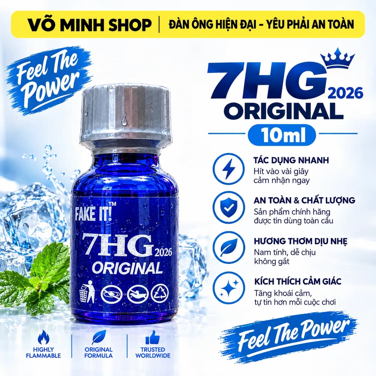 : Popper 7HG 2026 Original 10ml - Mẫu Độc Quyền Chính Hãng USA